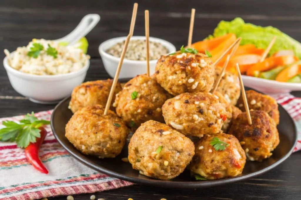 Croquettes de pomme de terre et viande hachée