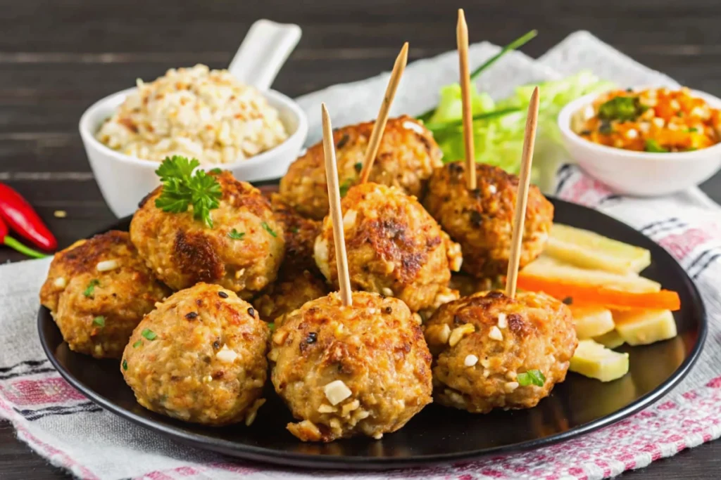 Croquettes de pomme de terre et viande hachée