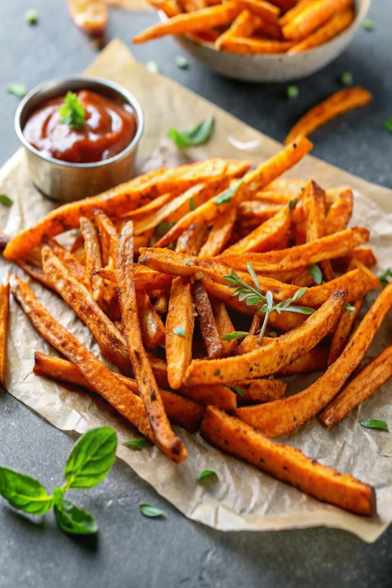 Frites de patates douces à l’Airfryer