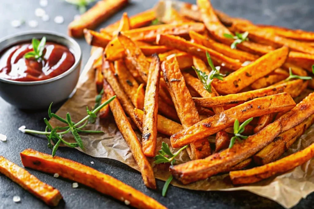 Frites de patates douces à l’Airfryer