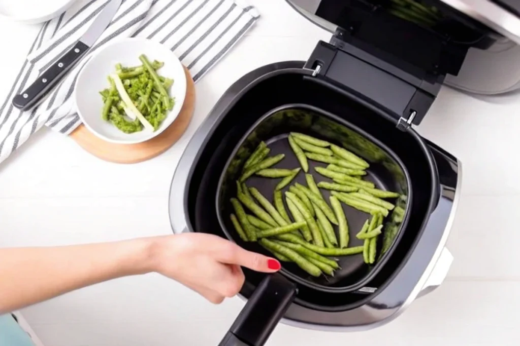 Haricots verts surgelés au Airfryer