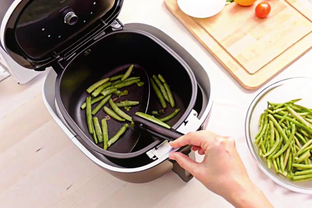 Haricots verts surgelés au Airfryer