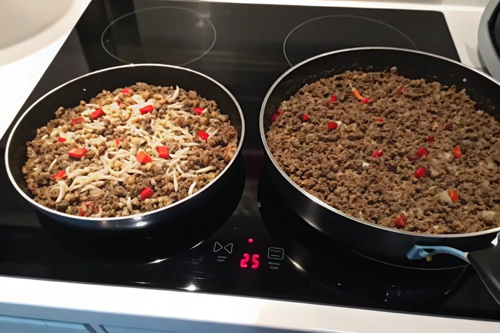 Lentilles à la viande hachée