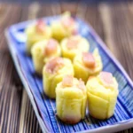 Maple bacon pancake bite