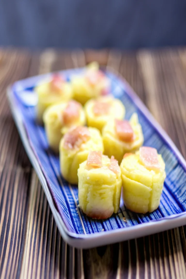 Maple bacon pancake bite