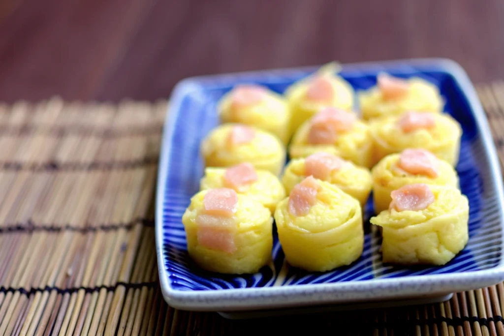 Maple bacon pancake bite