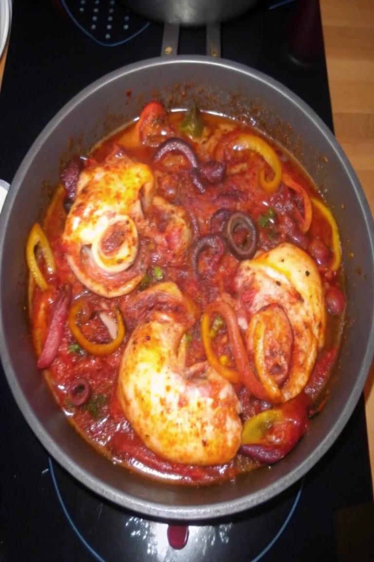 Mon poulet basquaise au four