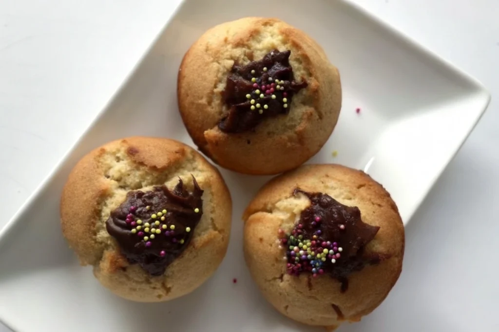 Muffin au beurre de cacahuète et glaçage chocolat