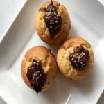 Muffin au beurre de cacahuète et glaçage chocolat