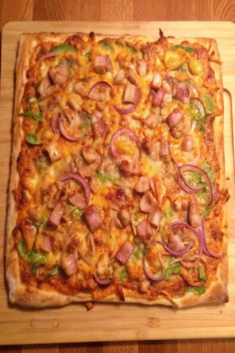 Pizza façon Tex-Mex poulet avocat cheddar