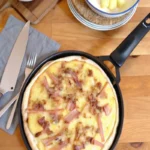 Pizza raclette à la poêle