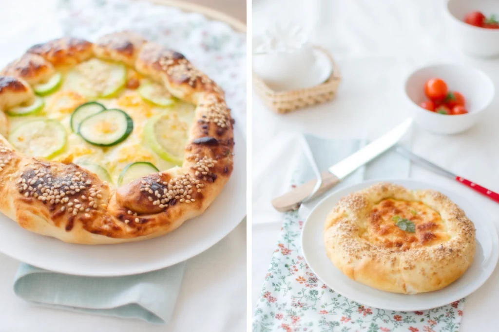 Pizza rustique à la courgette