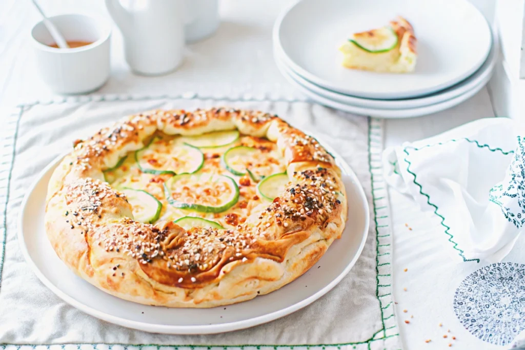 Pizza rustique à la courgette