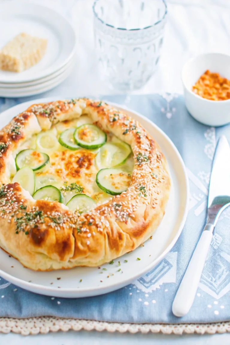 Pizza rustique à la courgette