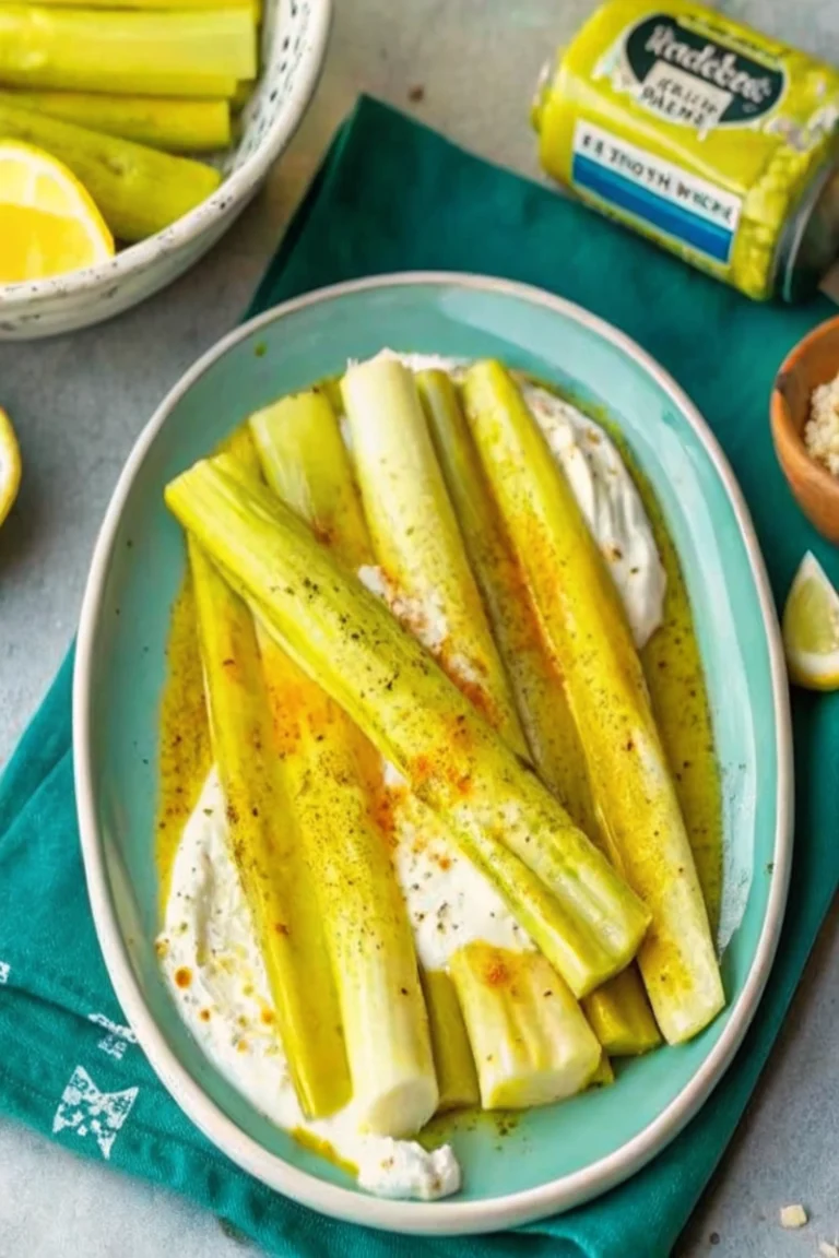 Poireaux minute vinaigrette au curry