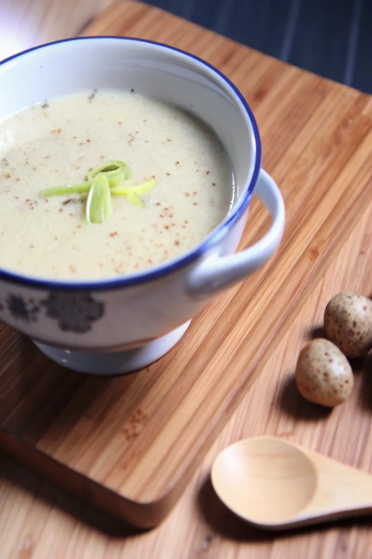 Potage velouté poireaux pommes de terre