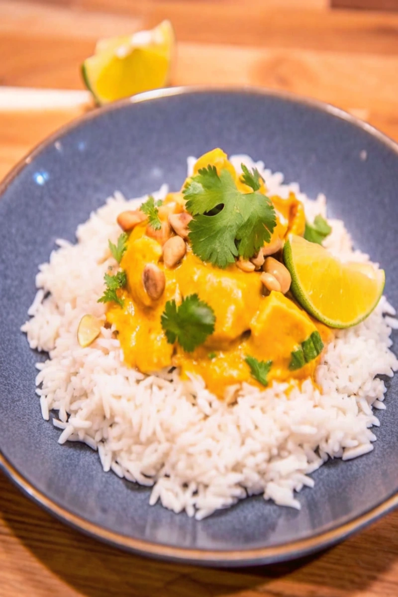 Poulet au beurre de cacahuètes : Recette Gourmande & Facile à Faire ! 🍗🥜