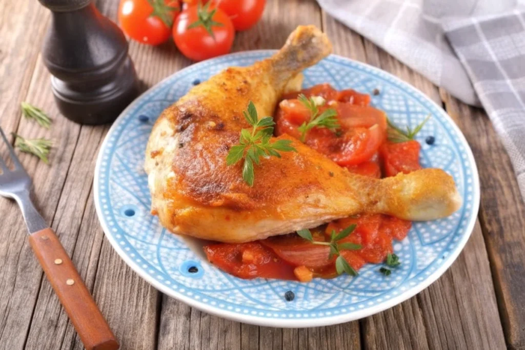Poulet basquaise au Airfryer