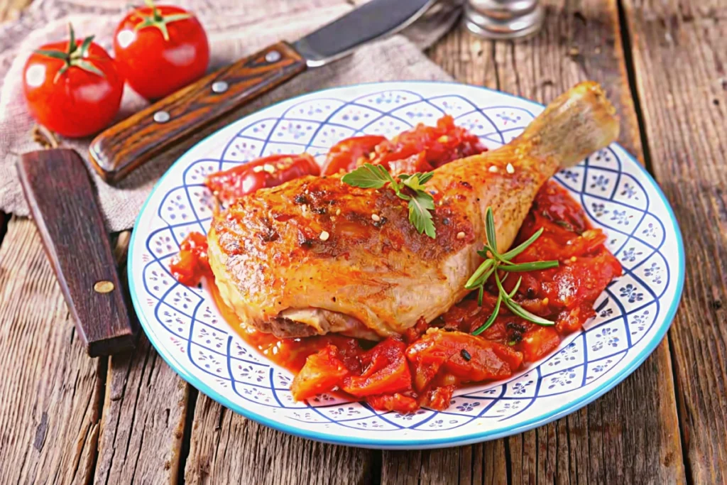 Poulet basquaise au Airfryer