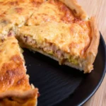 Quiche au poireau et saumon fumé