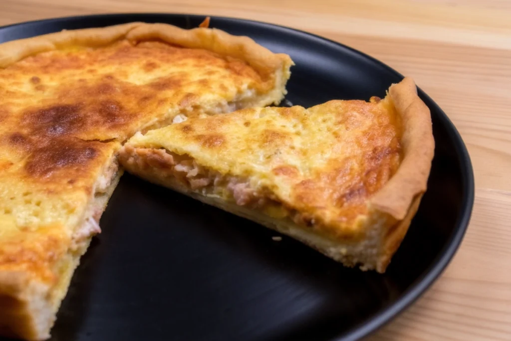 Quiche au poireau et saumon fumé