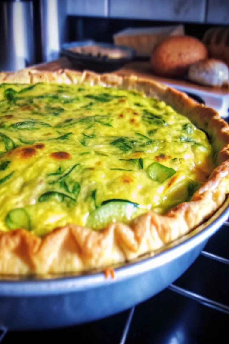 Quiche aux poireaux miel-curry