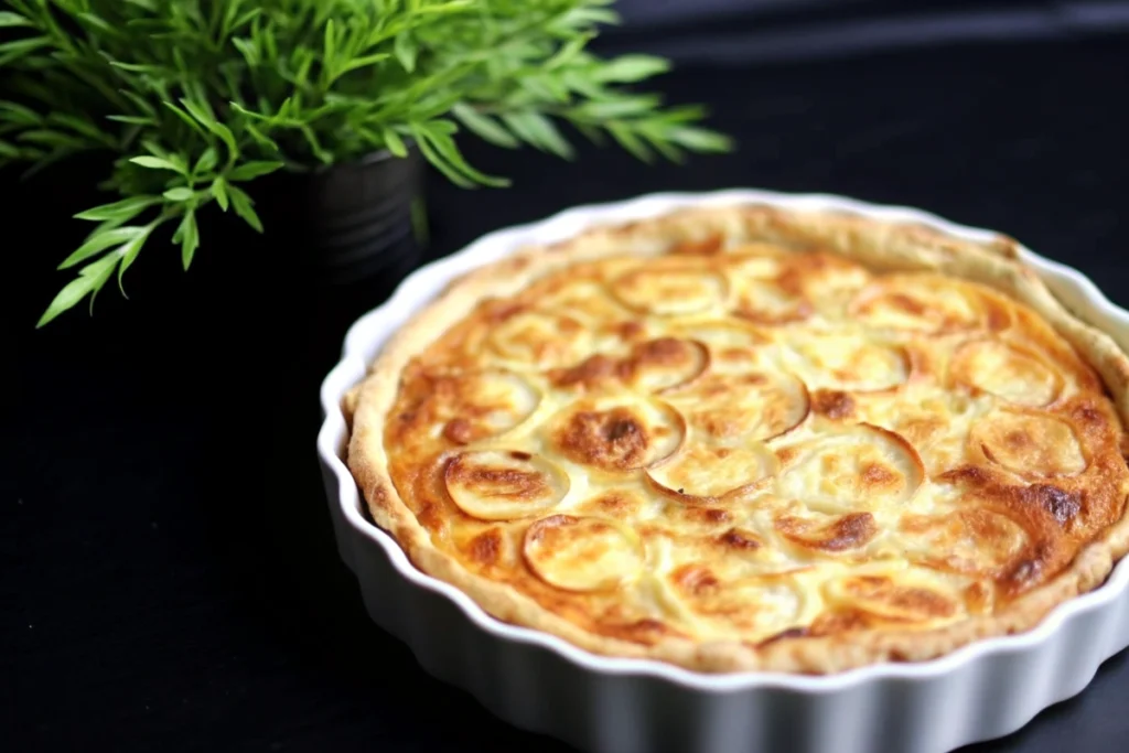 Quiche poireaux chèvre lardons