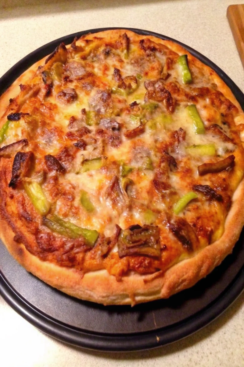 Quiche roquefort et poireaux