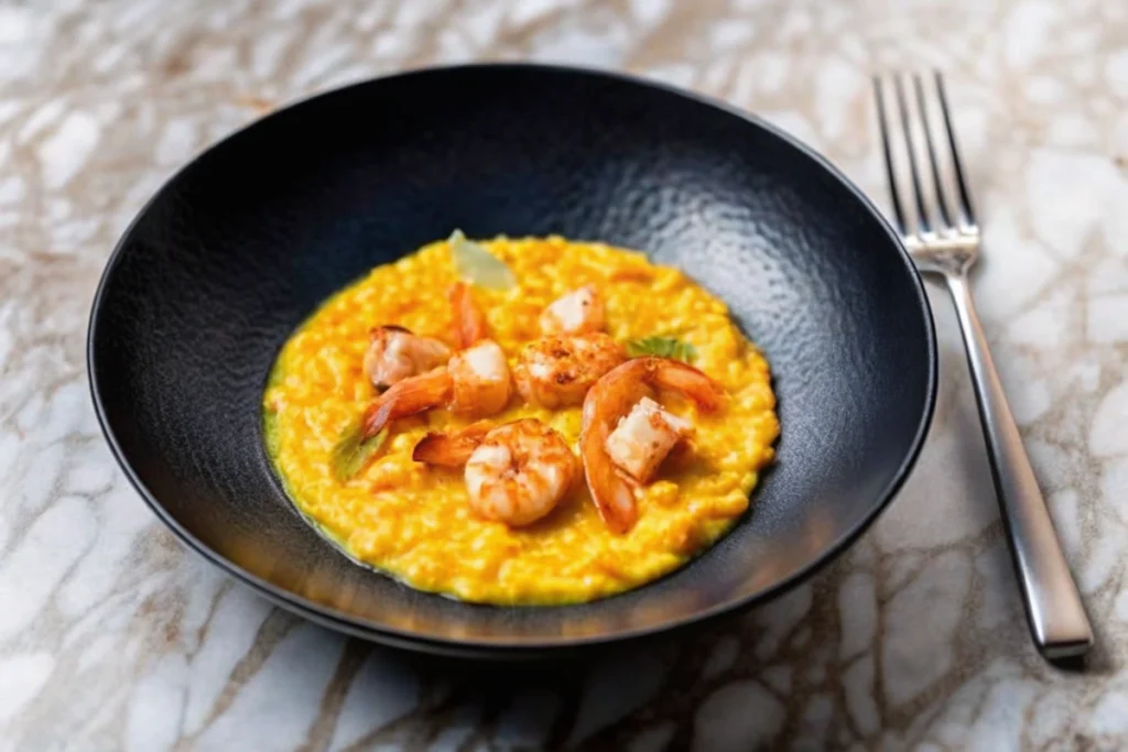 Risotto de crevettes au curry