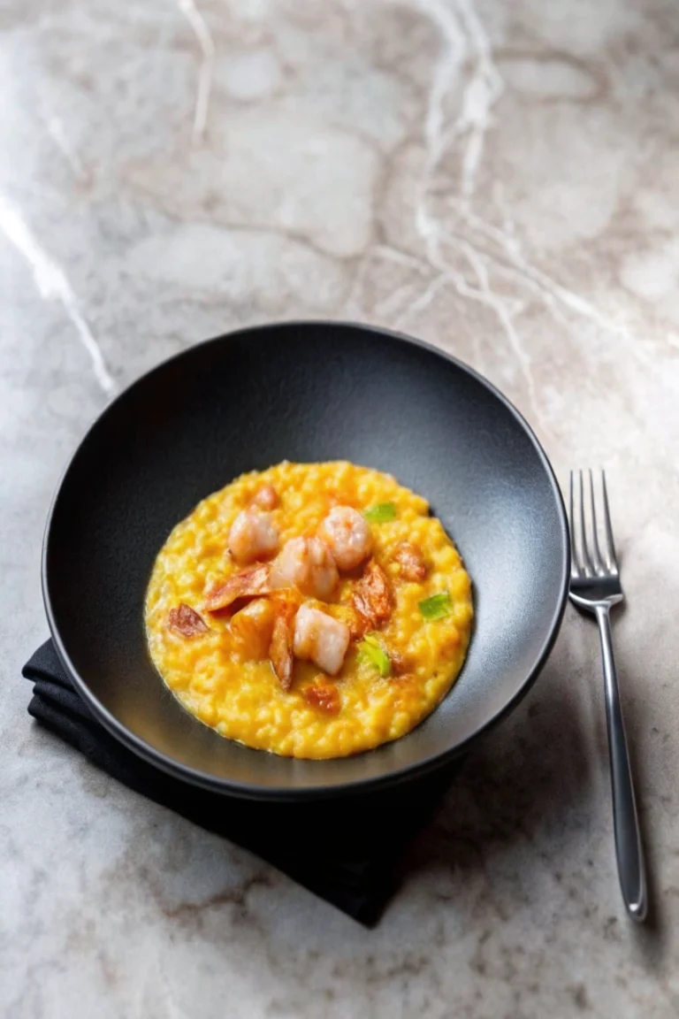 Risotto de crevettes au curry