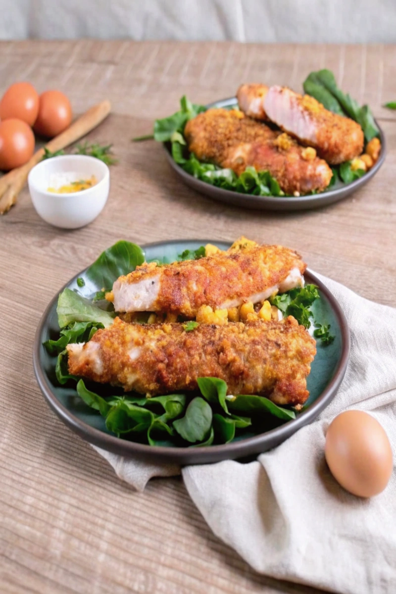 Roulés de jambon blanc au Reblochon AOP panure pistaches