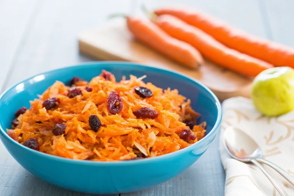 Salade de carottes et pommes râpées