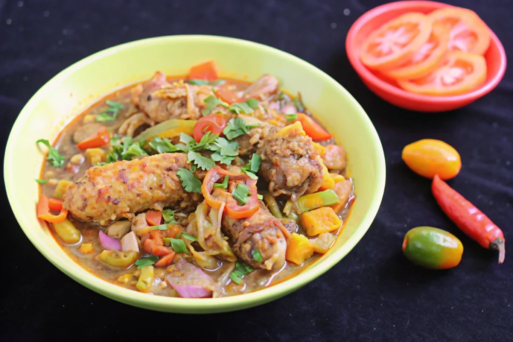 Sauté de Poulet Basquaise au wok