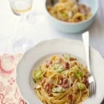 Tagliatelles à la crème de poireaux
