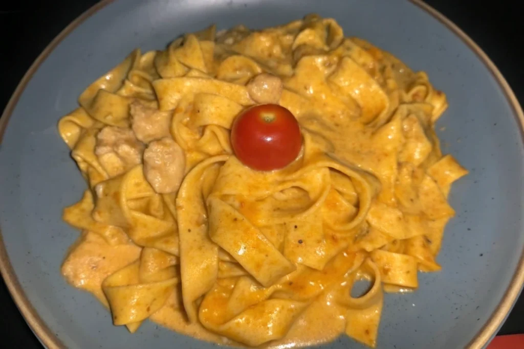 Tagliatelles aux crevettes