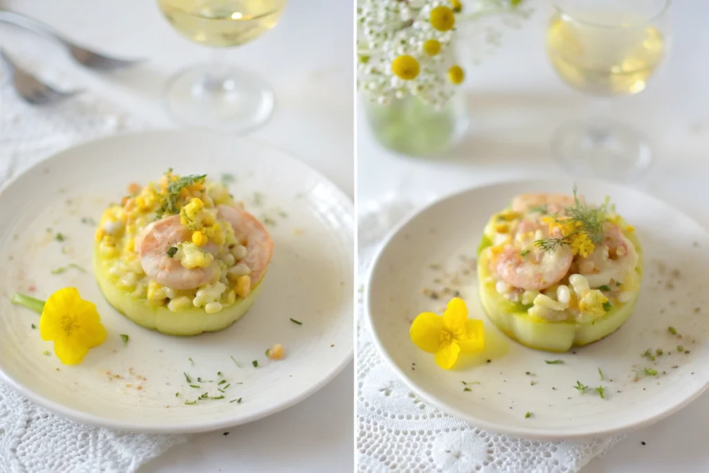 Tartare saumon crevettes et mangue