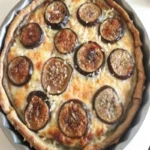 Tarte aubergine viande hachée mozzarella