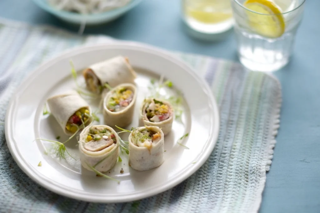 Wraps avocat crevettes