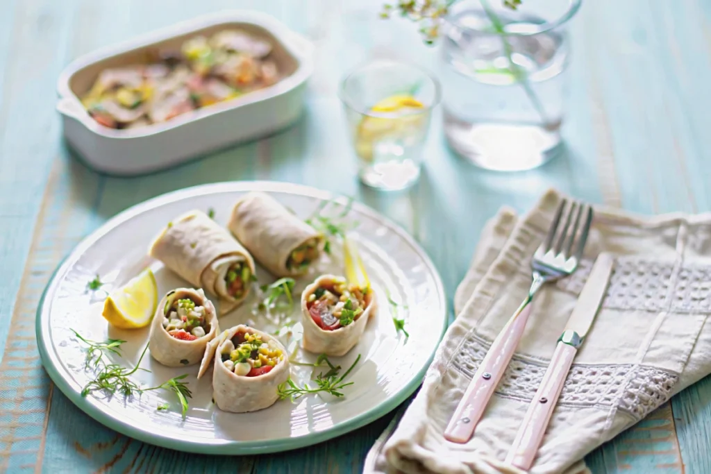 Wraps avocat crevettes