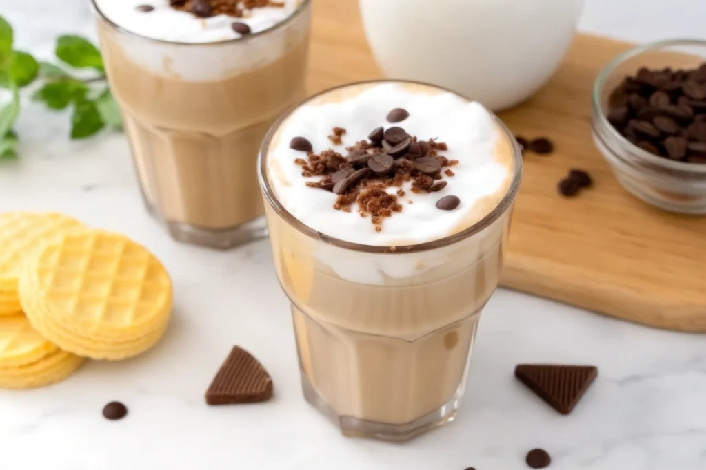 latte chocolat beurre de cacahuètes