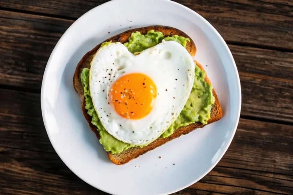 Avocado toast de la Saint-Valentin