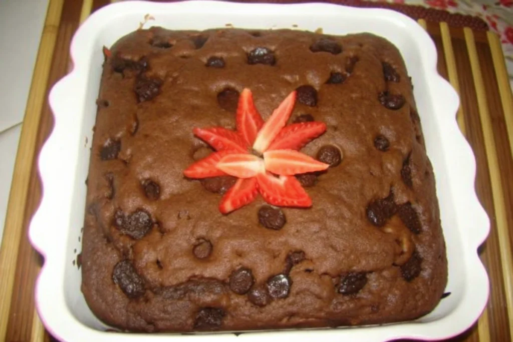 Brownie fondant chocolat bananes