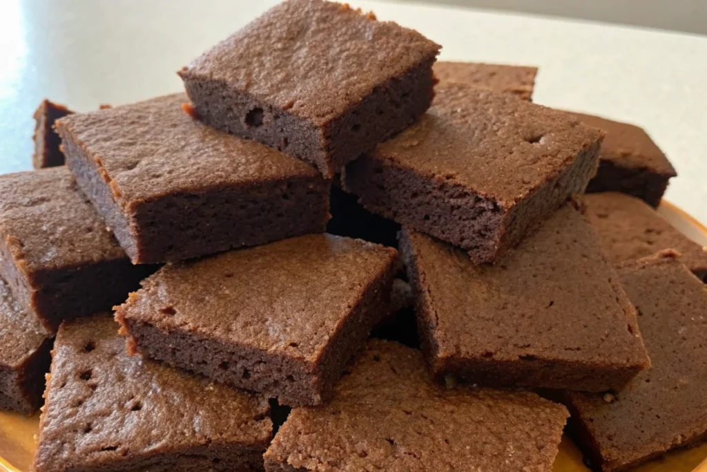 Brownie tout chocolat et ses pépites