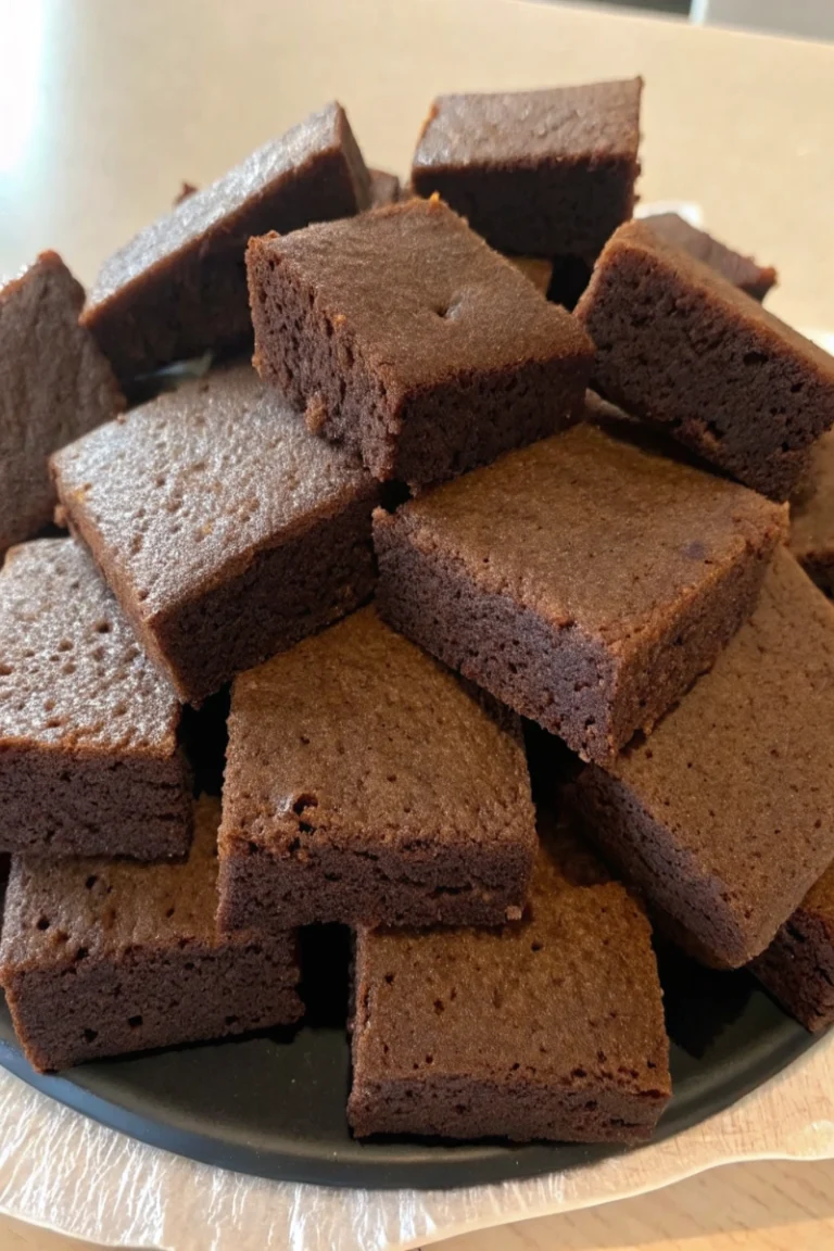 Brownie tout chocolat et ses pépites