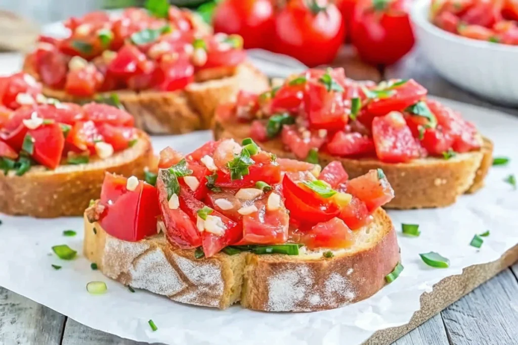 Bruschetta au Thermomix pour la Saint-Valentin