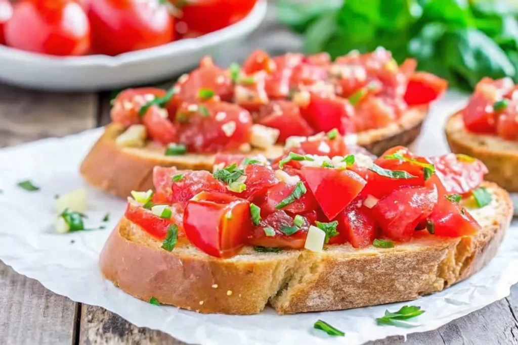 Bruschetta au Thermomix pour la Saint-Valentin