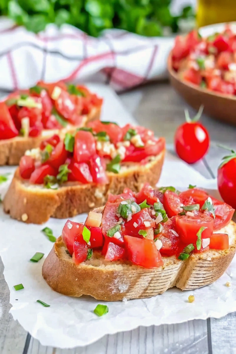 Bruschetta au Thermomix pour la Saint-Valentin