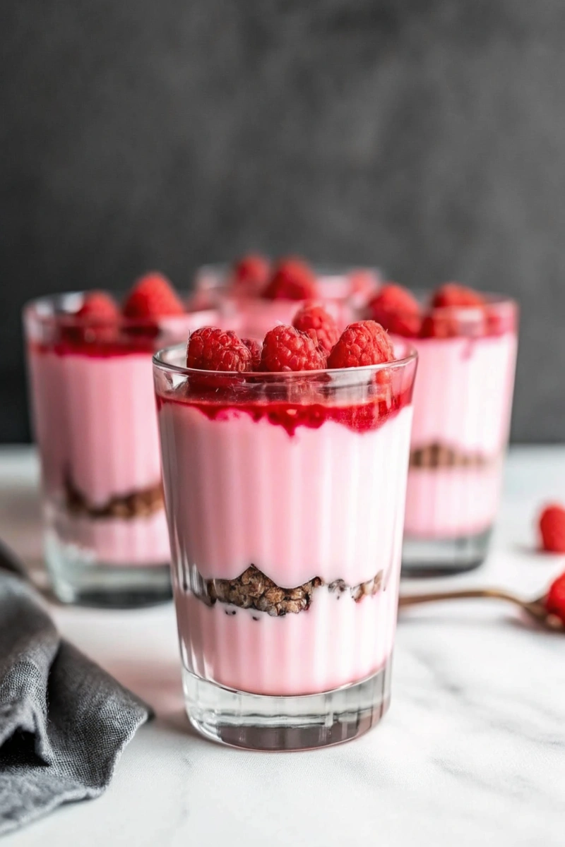 Cheesecake de Saint Valentin à la framboise