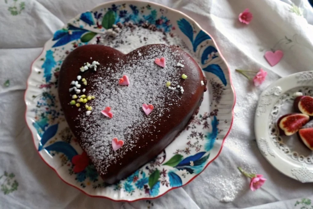 Coeur en chocolat pour la saint valentin