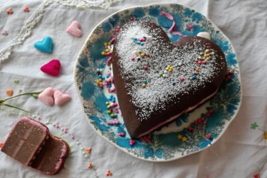 Coeur en chocolat pour la saint valentin